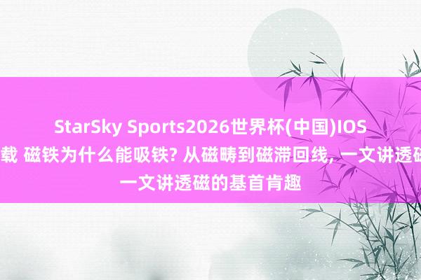 StarSky Sports2026世界杯(中国)IOS/安卓官方下载 磁铁为什么能吸铁? 从磁畴到磁滞回线, 一文讲透磁的基首肯趣