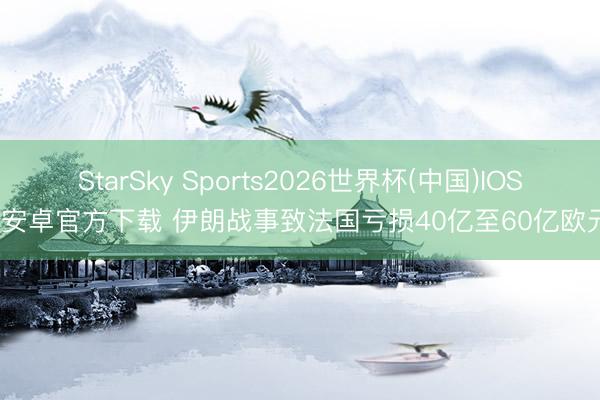 StarSky Sports2026世界杯(中国)IOS/安卓官方下载 伊朗战事致法国亏损40亿至60亿欧元